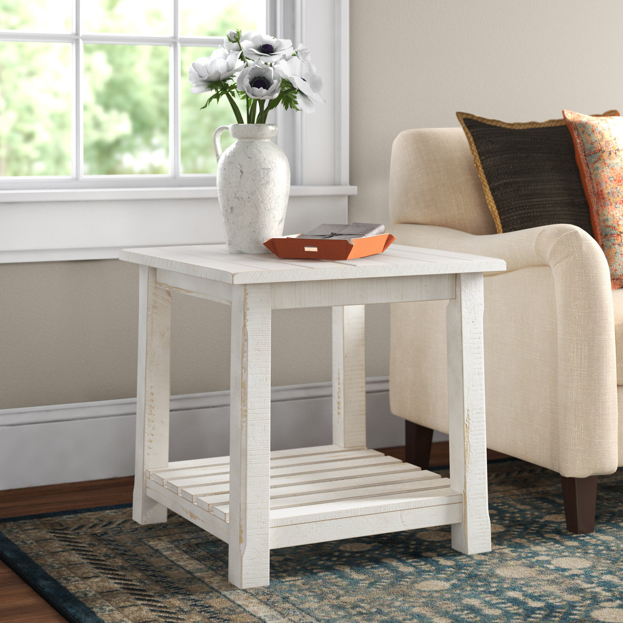 Red Barrel Studio Koffler Solid Wood End Table Reviews Wayfair